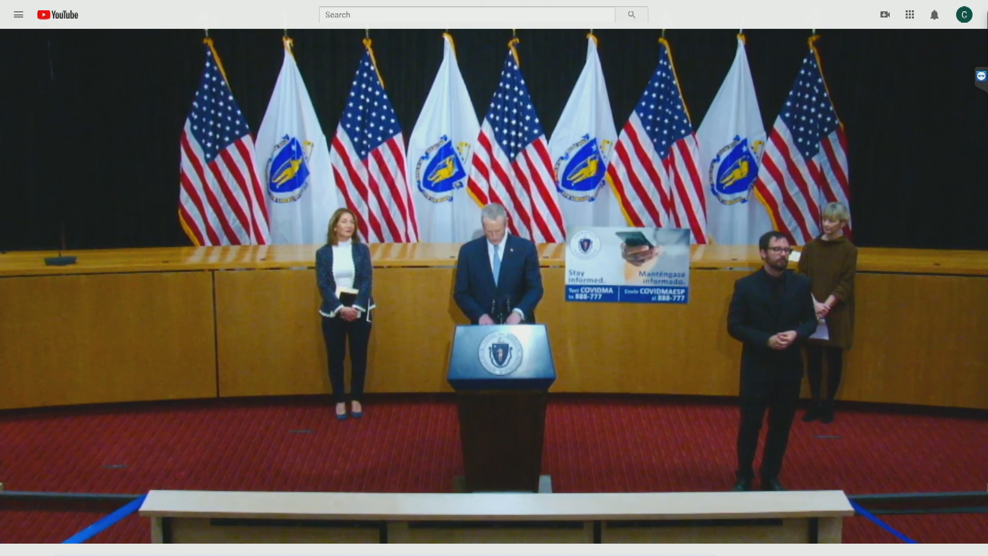Thumbnail image for COVID-19 Gov. Baker Update - April 13th, 2020