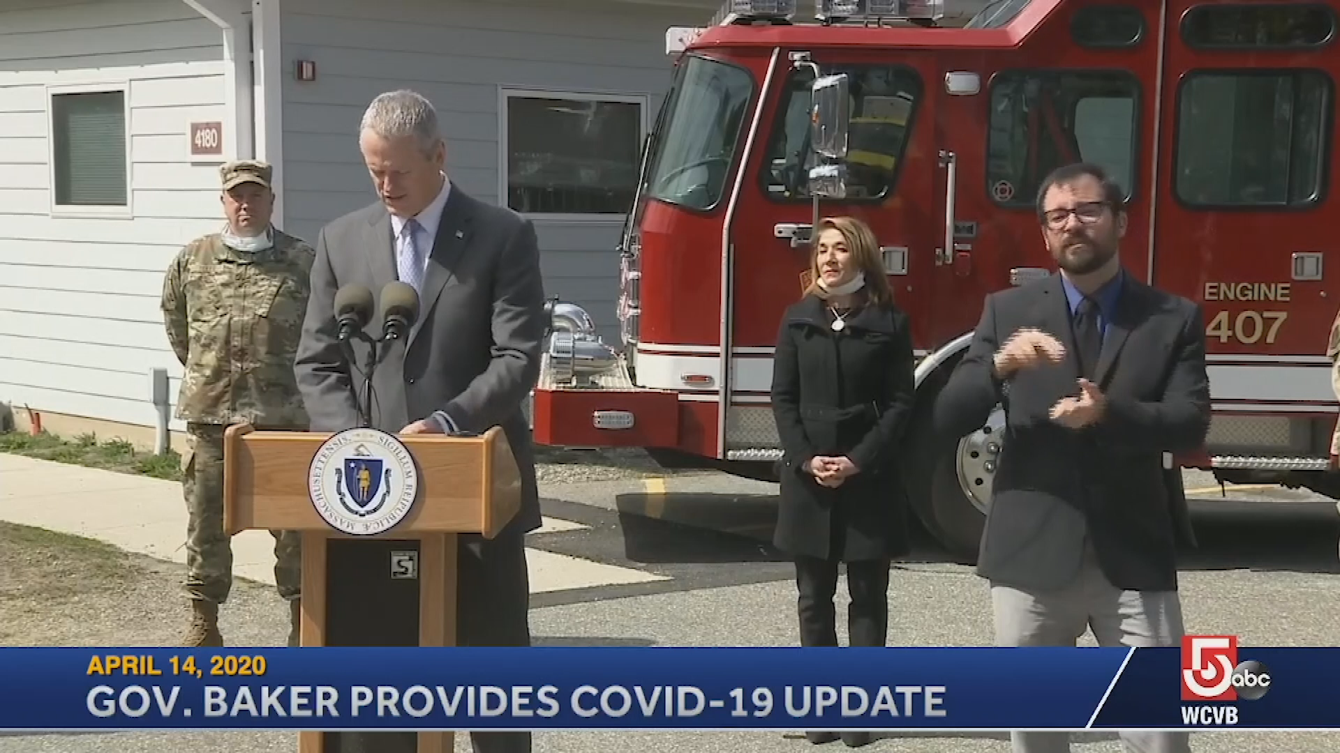 Thumbnail image for COVID-19 Gov. Baker Update - April 14th, 2020