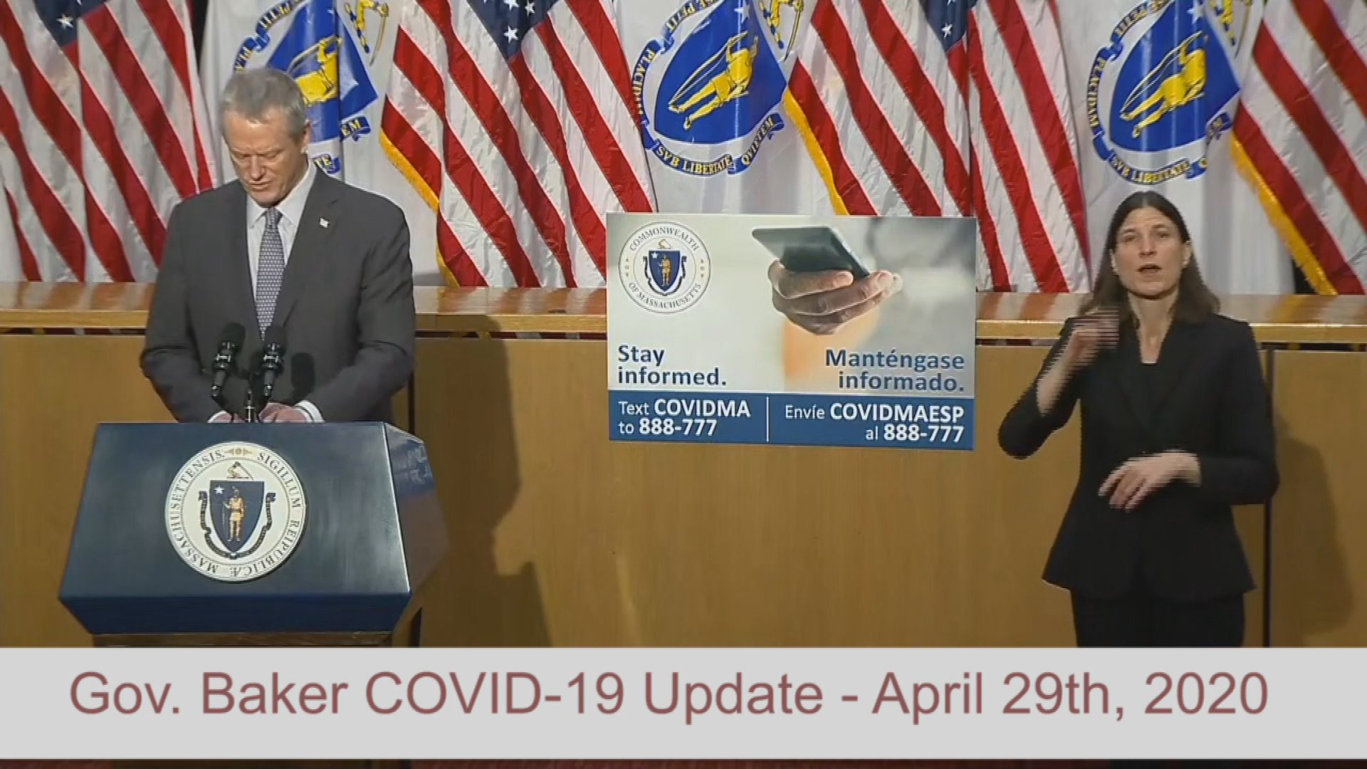 Thumbnail image for COVID-19 Gov. Baker Update - April 29th, 2020