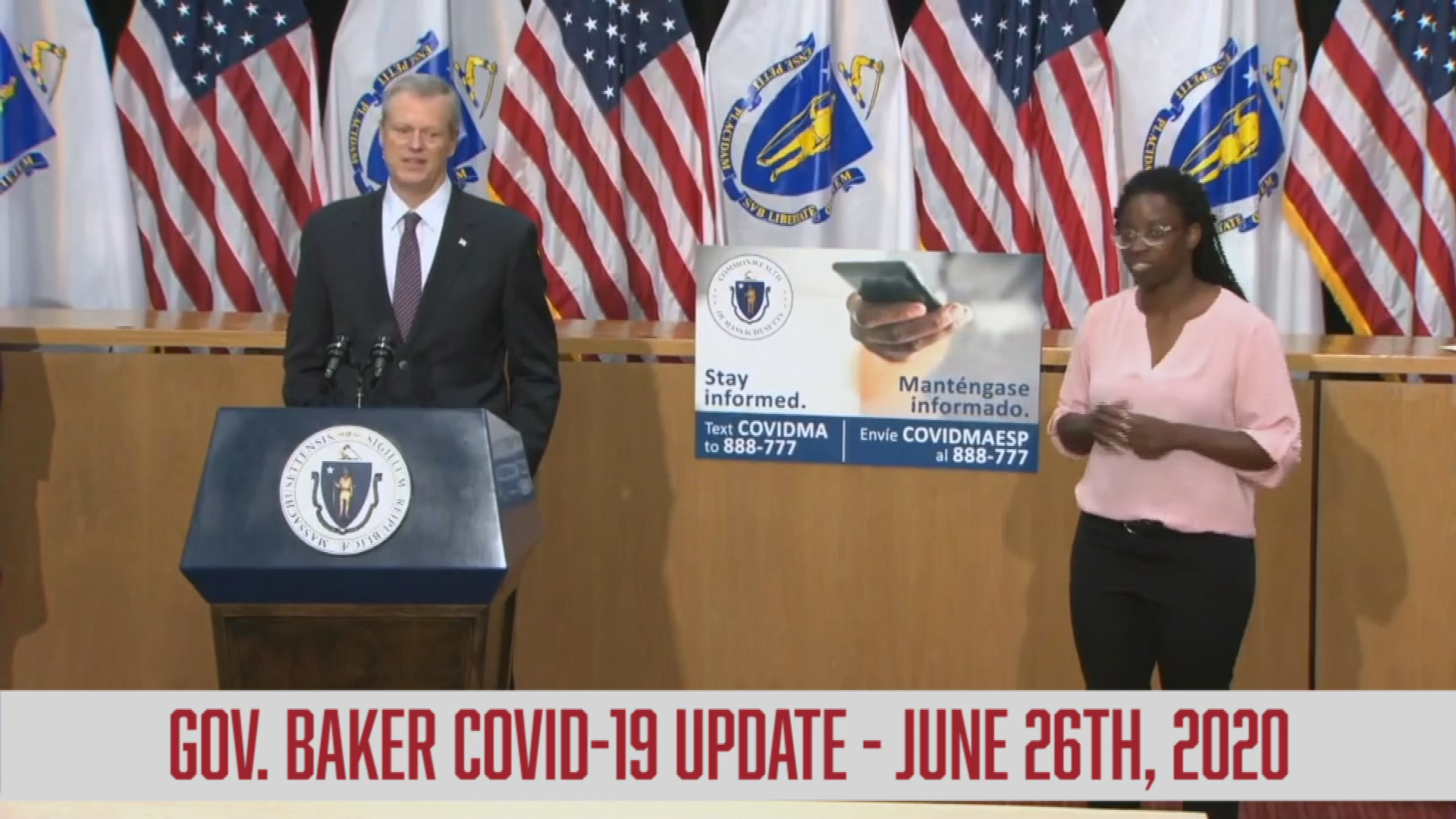 Thumbnail image for COVID-19 Gov. Baker Update - June 26th, 2020