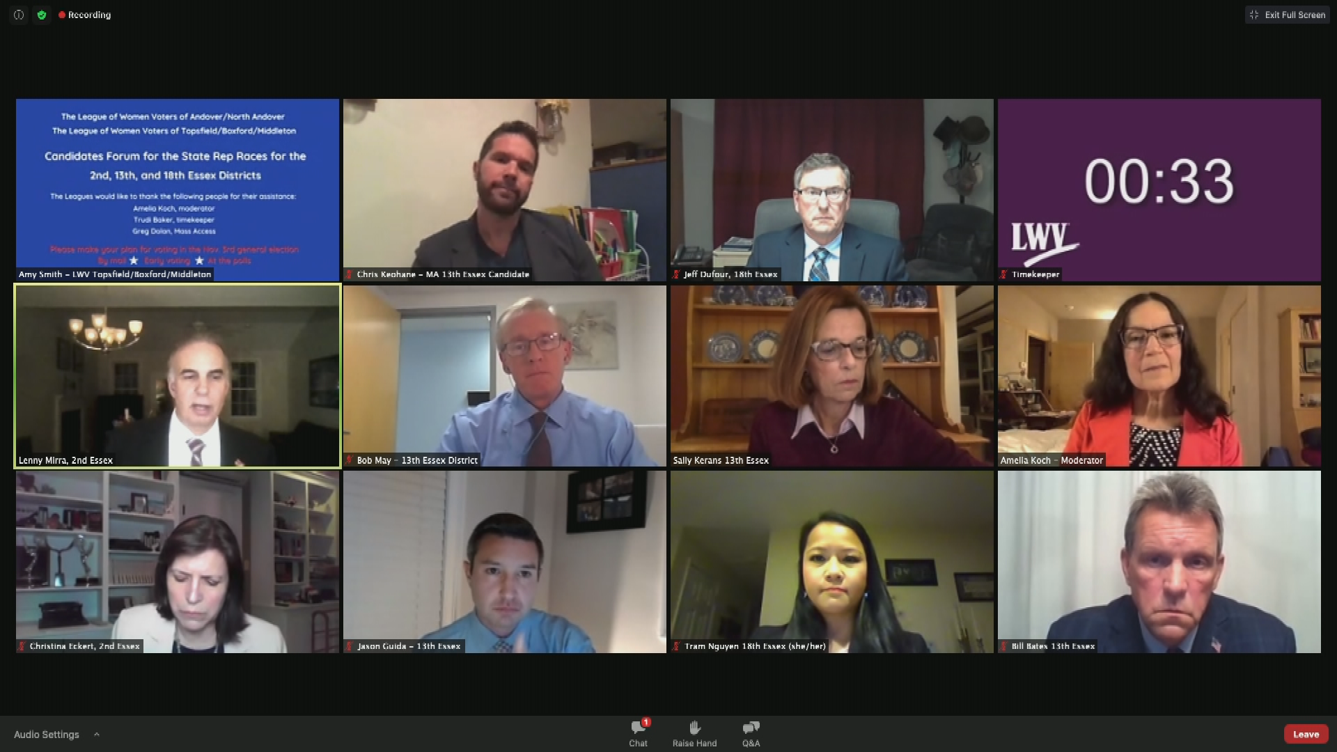 Thumbnail image for LWV Congressional Forum - 10.13.2020