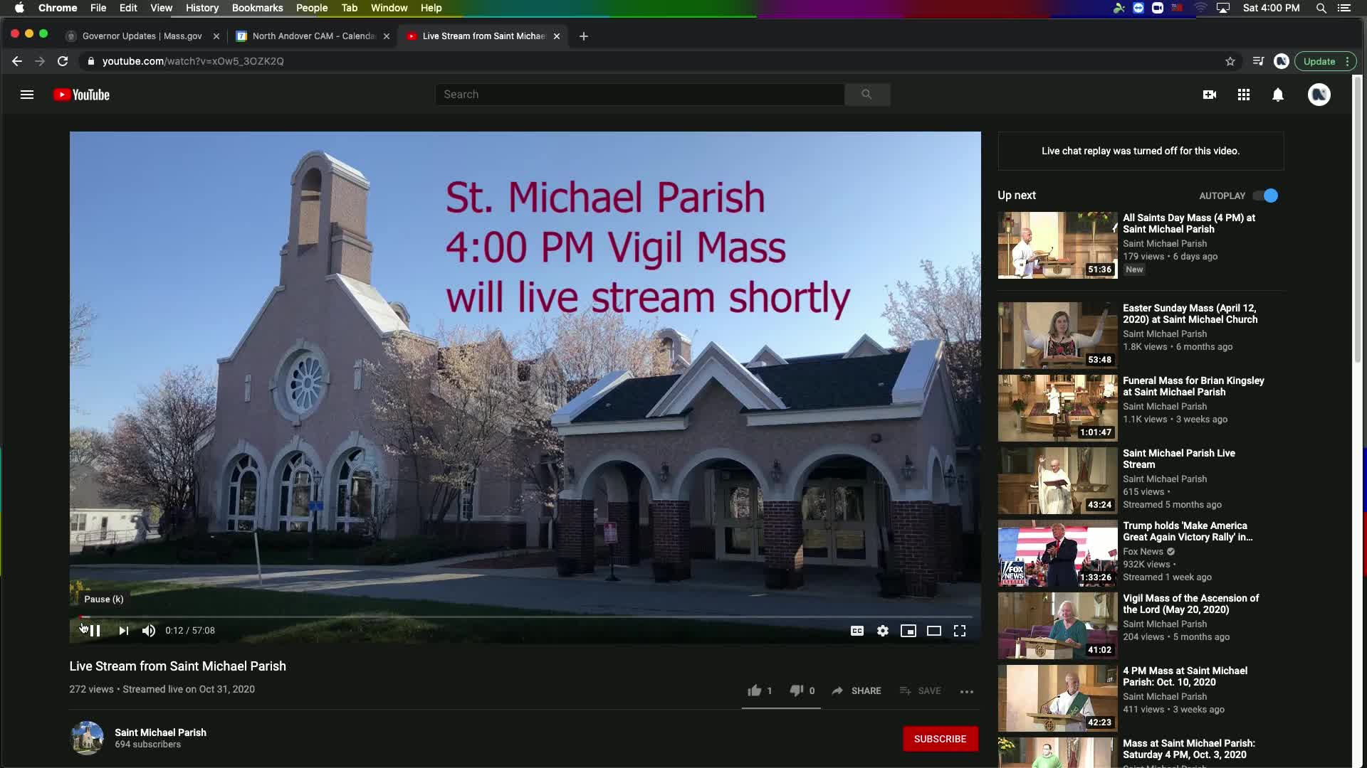 Thumbnail image for St Michaels Church - Saturday Mass - 11.07.2020