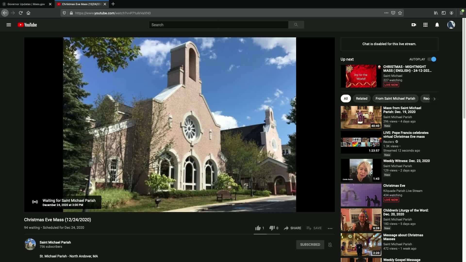 Thumbnail image for St Michaels Church - Christmas Eve Mass - 12.24.2020