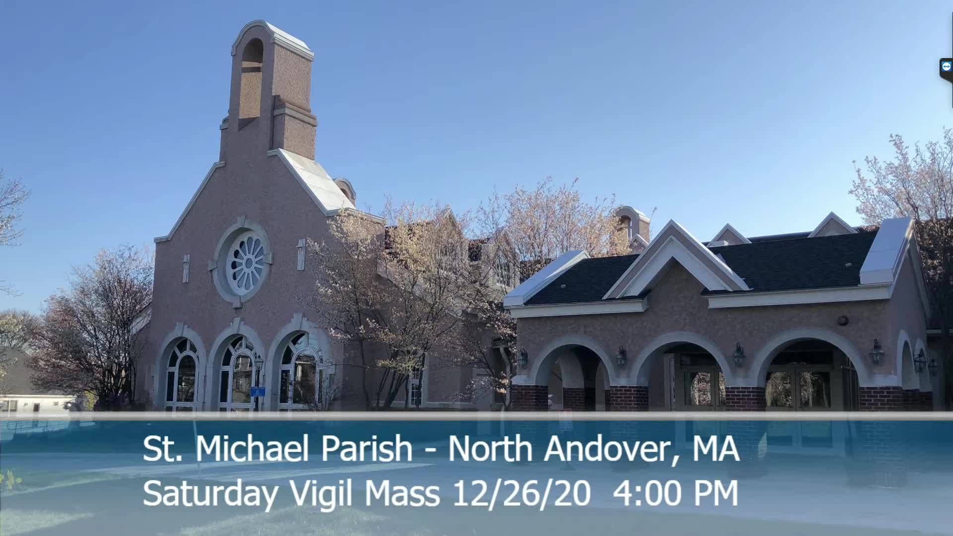 Thumbnail image for St Michaels Church - Saturday Mass - 12.26.2020