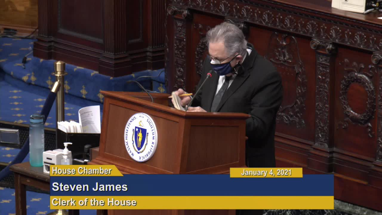 Thumbnail image for MA House of Representatives - Legislative Session - 01.04.2021 - Part 2