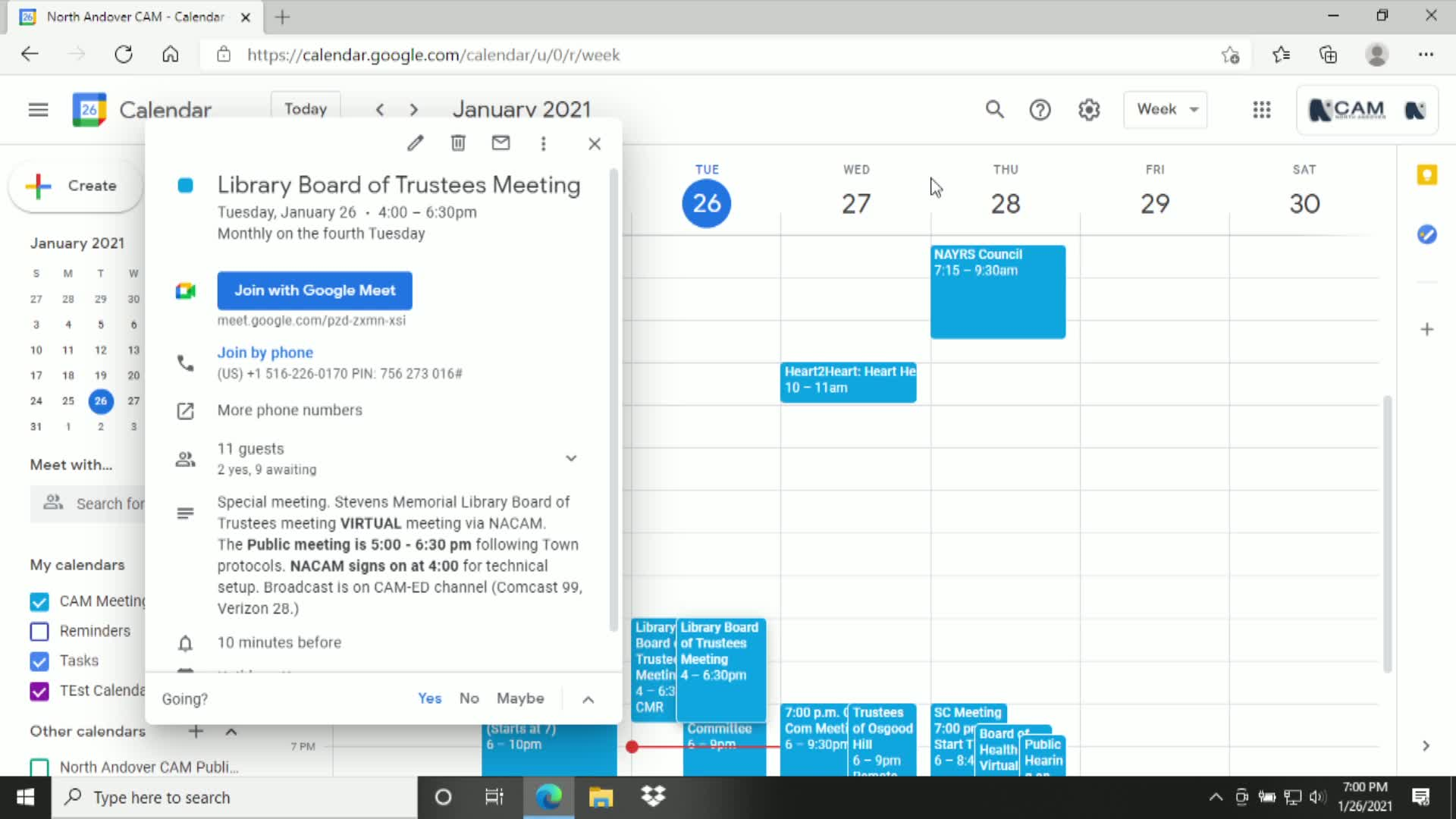Thumbnail image for Finance Committee - 01.26.2021