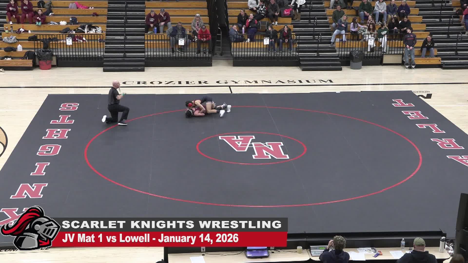 Scarlet Knights Wrestling vs Lowell Raiders - Junior Varsity Mat 1 - January 14, 2026