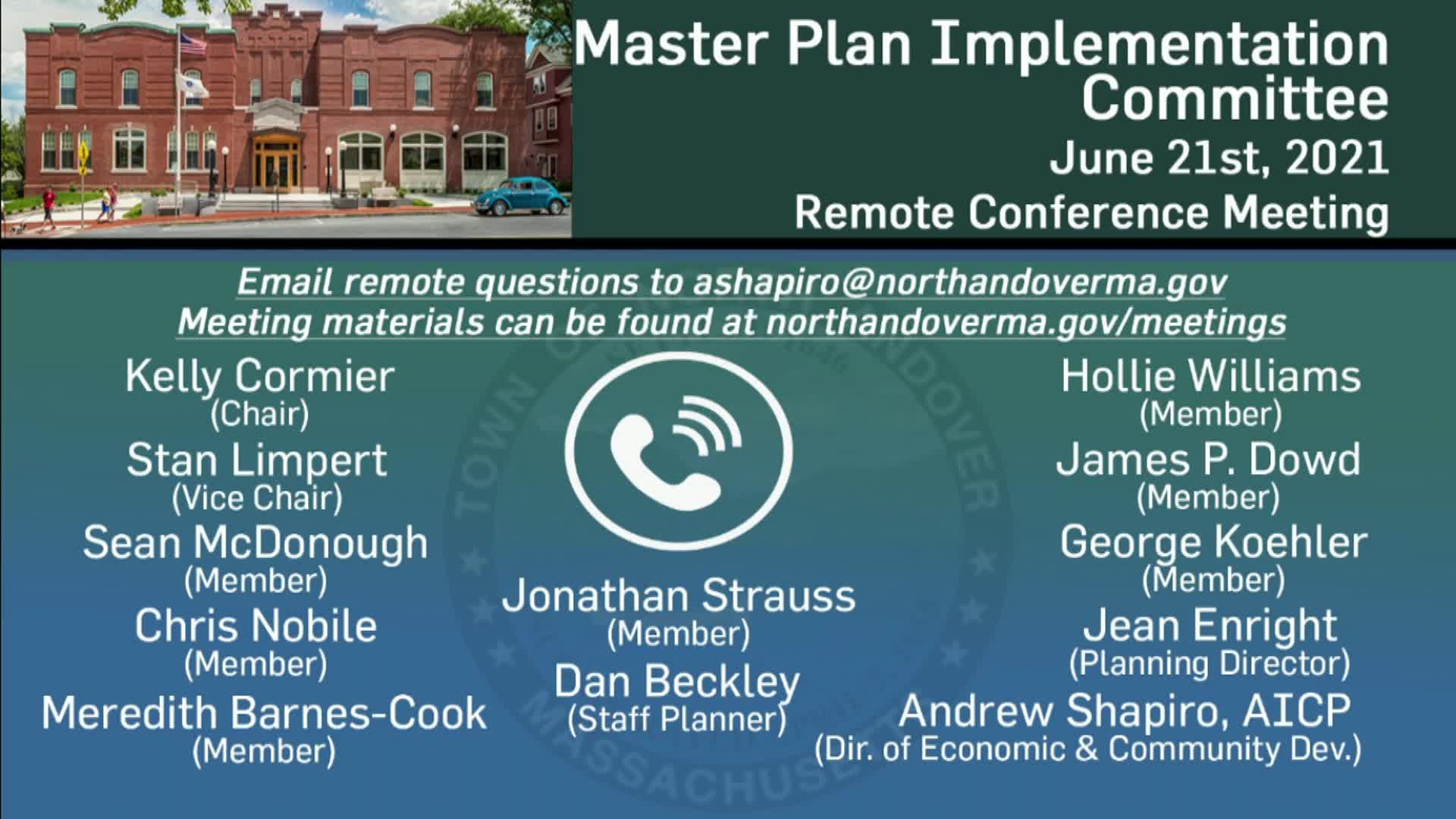Thumbnail image for Master Plan Implementation Committee - 06.21.2021