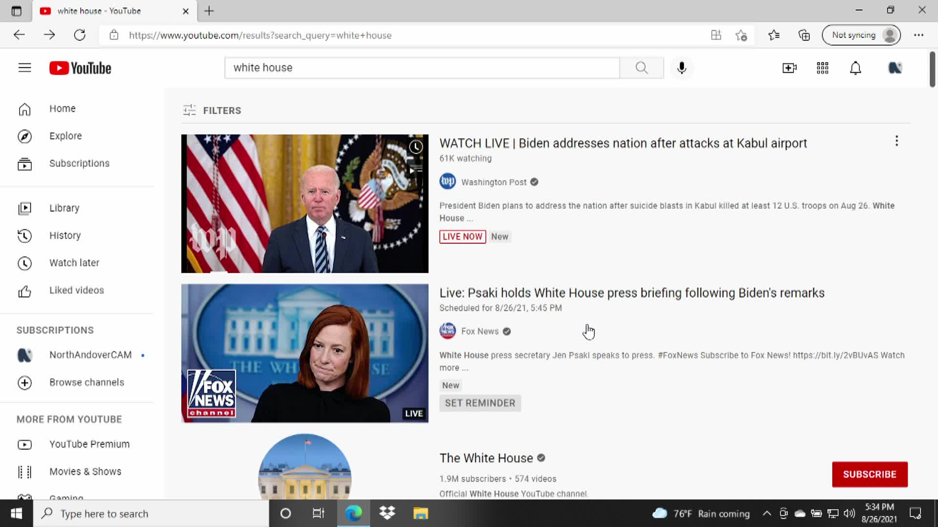 Thumbnail image for White House Update - 08.26.2021