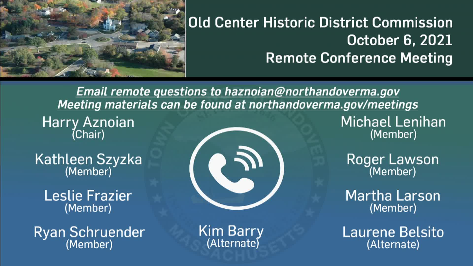 Thumbnail image for Old Center Historic District Commission - 10.06.2021